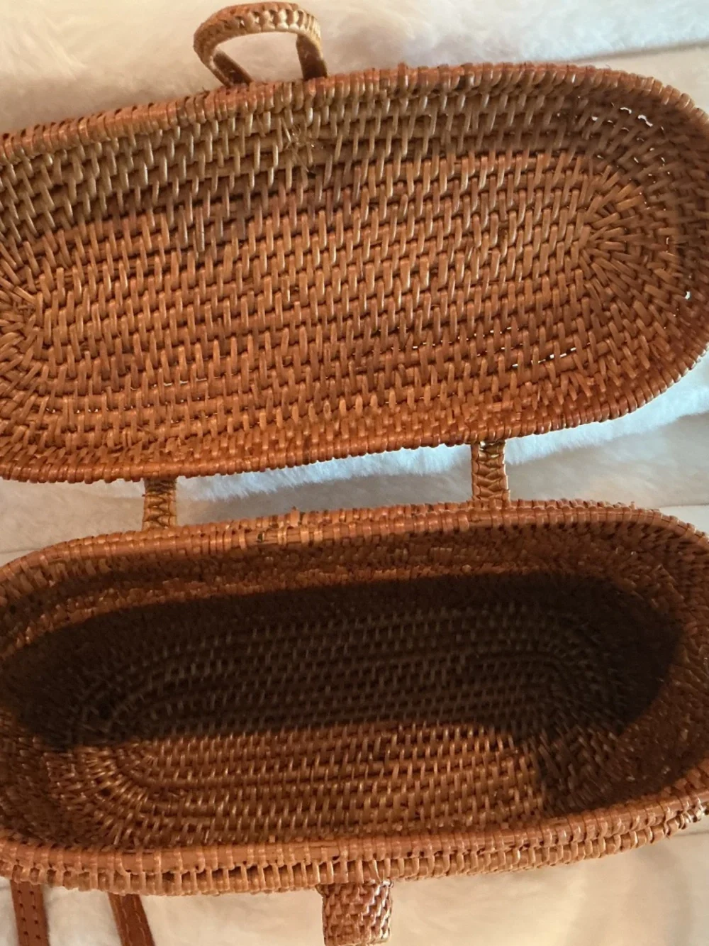 Bali straw handbag